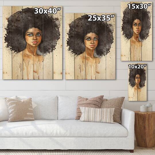 Designart - Portrait of African American Woman X